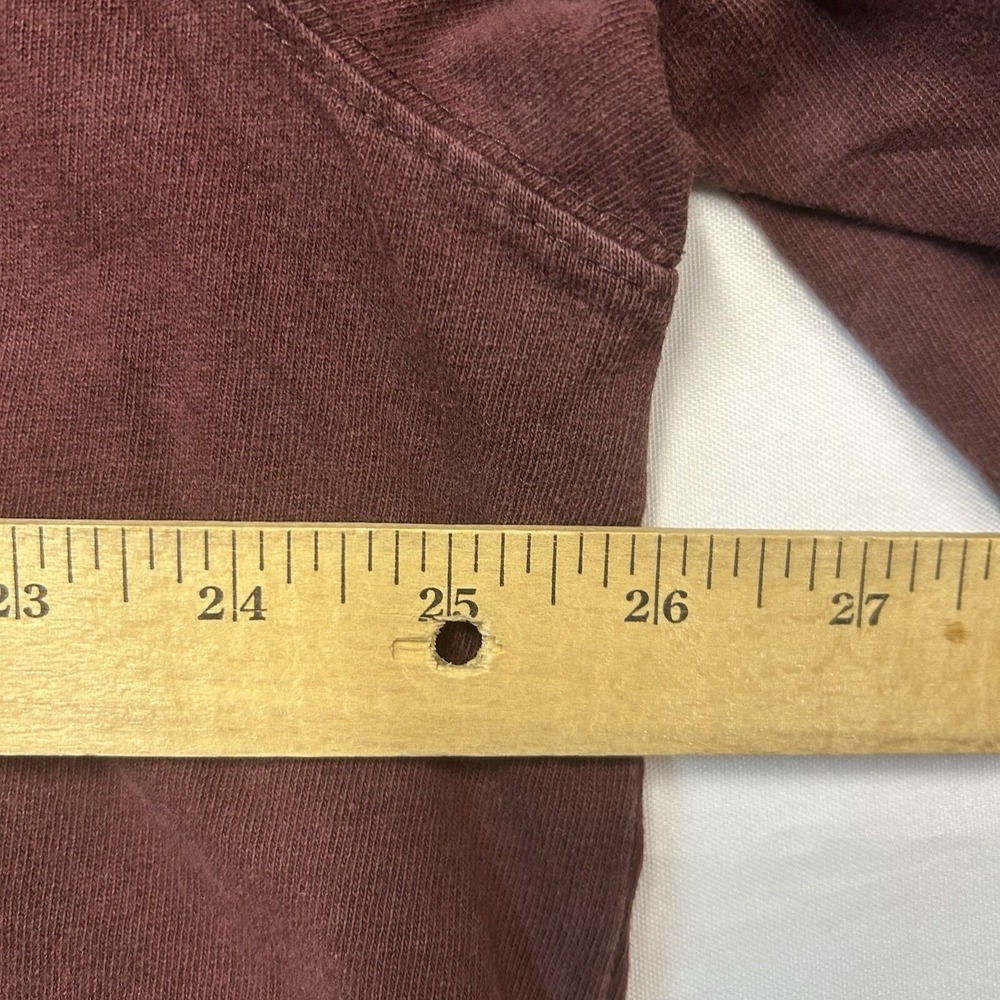 Carhartt Pocket Shirt Men XL Maroon Short Sleeve Sun Faded Thrashed Skate Grunge - Picture 14 of 16